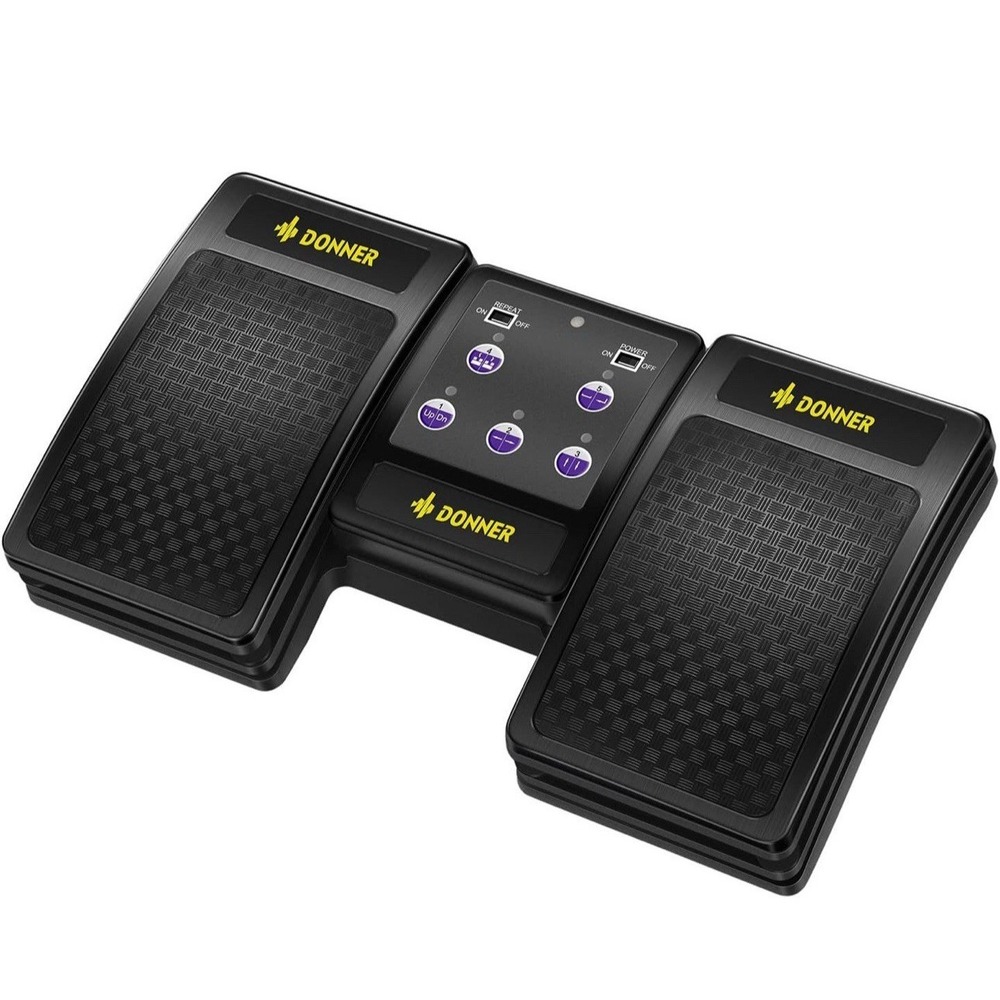 Donner Wireless Bluetooth Page Turner Pedal for iPad Tablets Phone Foot Pedal